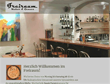 Tablet Screenshot of cafefreiraum.de